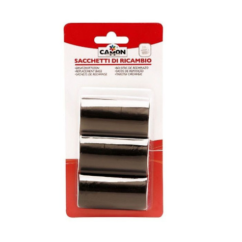 CAMON Chien sachets de Ricambio noir 3 pièces