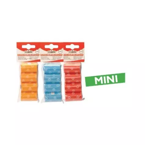 CAMON Cane Replacement Bags Orange Pink Blue 4 Pcs.