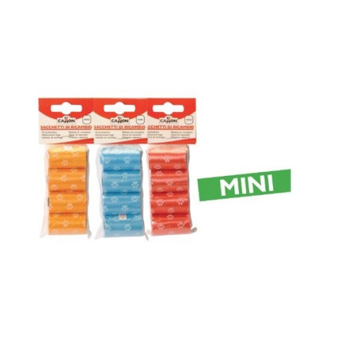 CAMON Chien sachets de Ricambio Arancio Rosa Azzurro 4 pièces