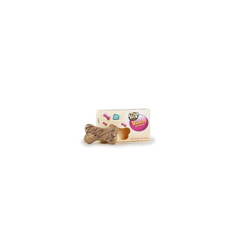 LOLO PETS gâteau en forme d'os Gusto Nocciola et Cioccolato 40 g