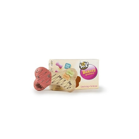 LOLO PETS Torta a Forma di Osso Gusto Frutti di Bosco 40 Gr. - 