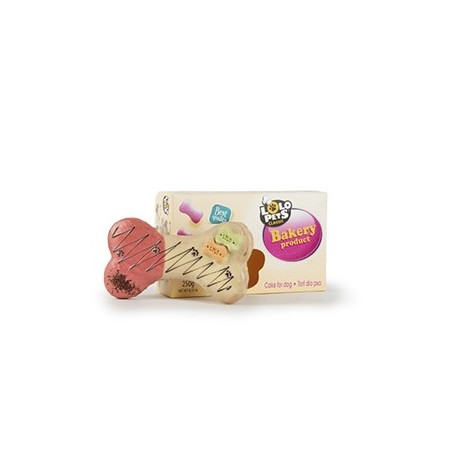 LOLO PETS Torta a Forma di Osso Gusto Frutti di Bosco 40 Gr. - 