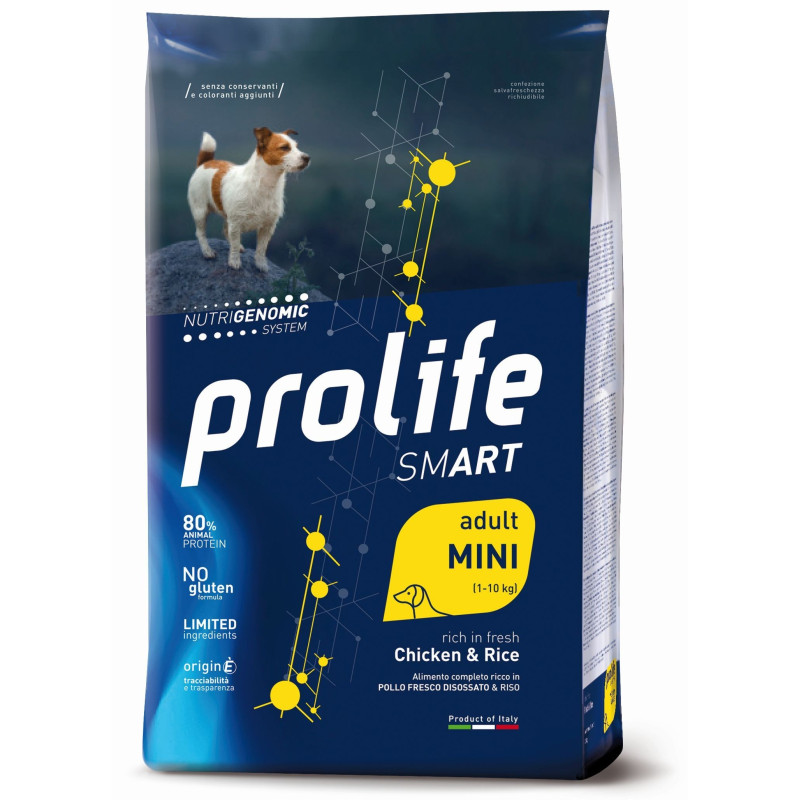 PROLIFE Smart Adult Poulet et Riz - Mini 7 kg PROLIFE Smart Adult Poulet et Riz - Mini 7 kg