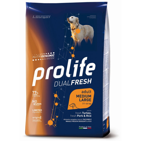 PROLIFE Dual Fresh Adult Manzo,Oca&Riso - Medium/Large 2,5kg -