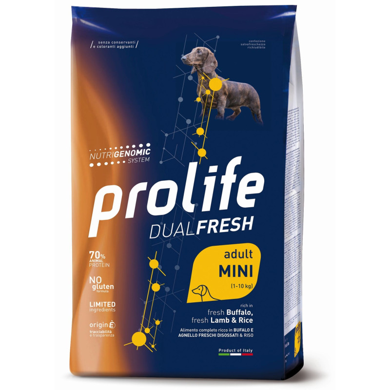 PROLIFE Dual Fresh Adult Buffalo, Lamb & Rice - Mini 2kg