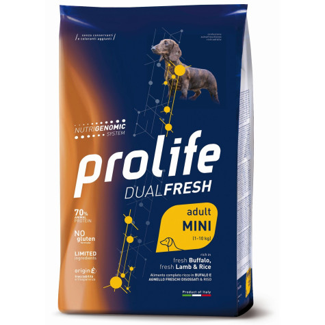 PROLIFE Dual Fresh Adult Bufalo,Agnello&Riso - Mini 2kg - 