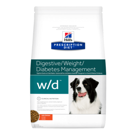HILL'S Prescription Diet w / d Digestive / Weight / Diabetes Management 10 kg.