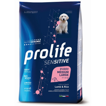 Prolife Cane Sensitive Puppy Agnello & Riso - Medium/Large 2,5kg -