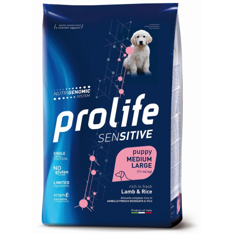 Prolife Cane Sensitive Puppy Agnello & Riso - Medium/Large 2,5kg -