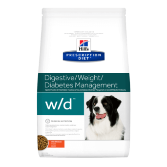 HILL'S Prescription Diet w / d Digestive / Weight / Diabetes Management 1.5 kg.