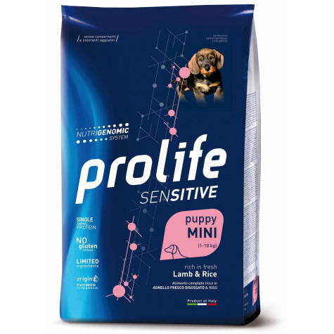 Prolife Chien Sensitive Puppy Agneau et Riz- Mini 7 kg
