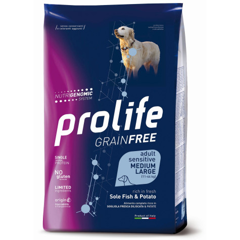 Prolife Cane Grain Free Adult Sensitive Sole & Potato - Medium / Large 2,5kg