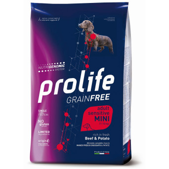 Prolife Cane Grain Free Adult Sensitive Manzo&Patata - Mini 2kg - 