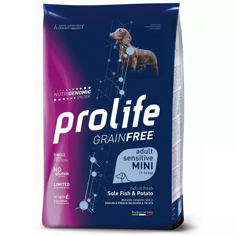 Prolife Cane Grain Free Adult Sensitive Sole & Potato - Mini 2kg Prolife Cane Grain Free Adult Sensitive Sole & Potato - Mini 2kg