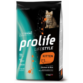 Prolife Gatto Life Style Kitten Pollo Riso 1,5 kg - 