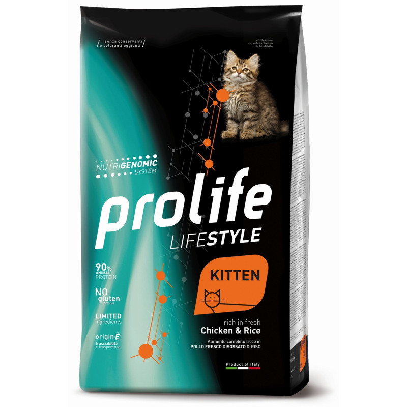 Prolife Gatto Life Style Kitten Pollo Riso 1,5 kg
