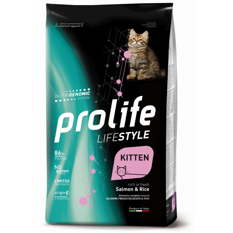 Prolife Chat Life Style Kitten Saumon Riz 1,5 kg Prolife Chat Life Style Kitten Saumon Riz 1,5 kg