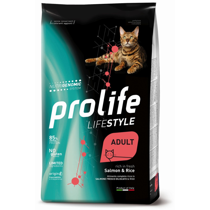 Prolife Gatto Life Style Adult Salmone Riso 1,5 kg