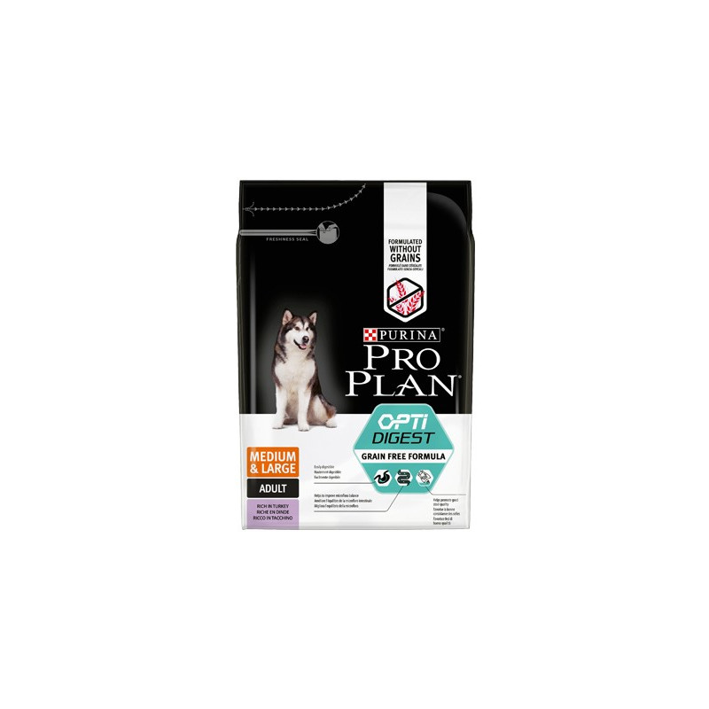 PURINA Chien ADULT MEDIUM et LARGE Grain Free DIGEST Poulet g 2,5