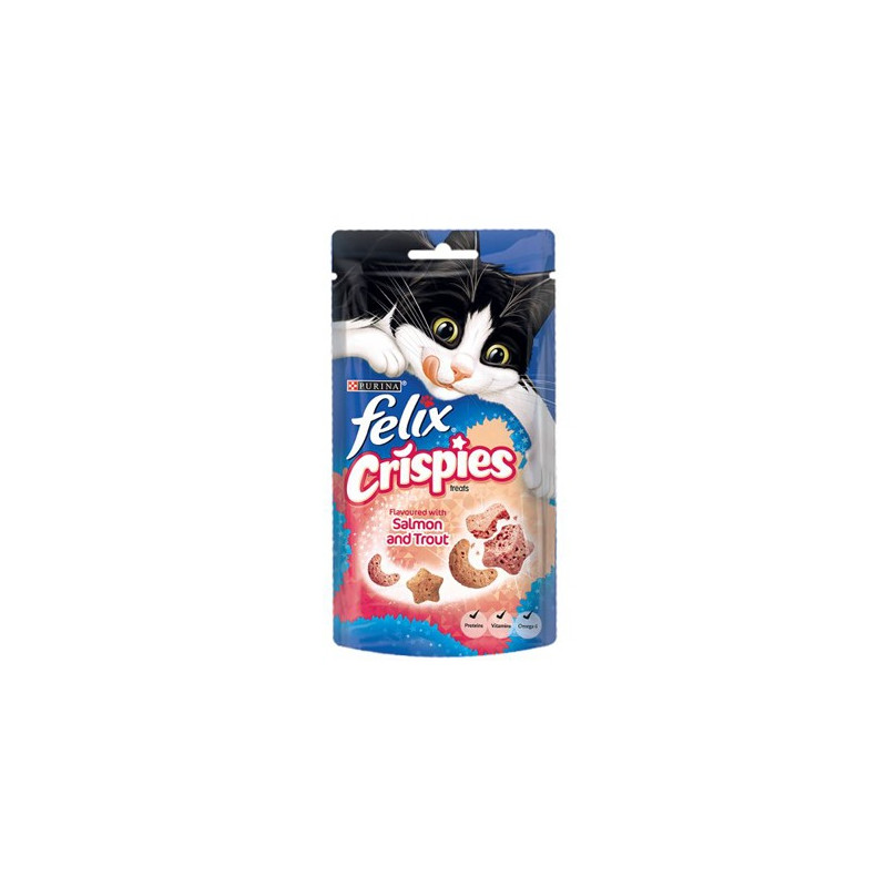FELIX CRISPIES Saumon et Truite 8 x 45 g(friandise) FELIX CRISPIES Saumon et Truite 8 x 45 g(friandise)