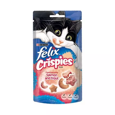 FELIX CRISPIES Salmon & Trout 8x45 gr. (Snack)