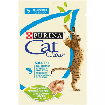 CAT CHOW ADULT+1 buste SALMONE  24 bustine 85 gr. - 