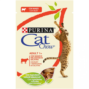 CAT CHOW ADULT buste MANZO  24 bustine 85 gr. - 