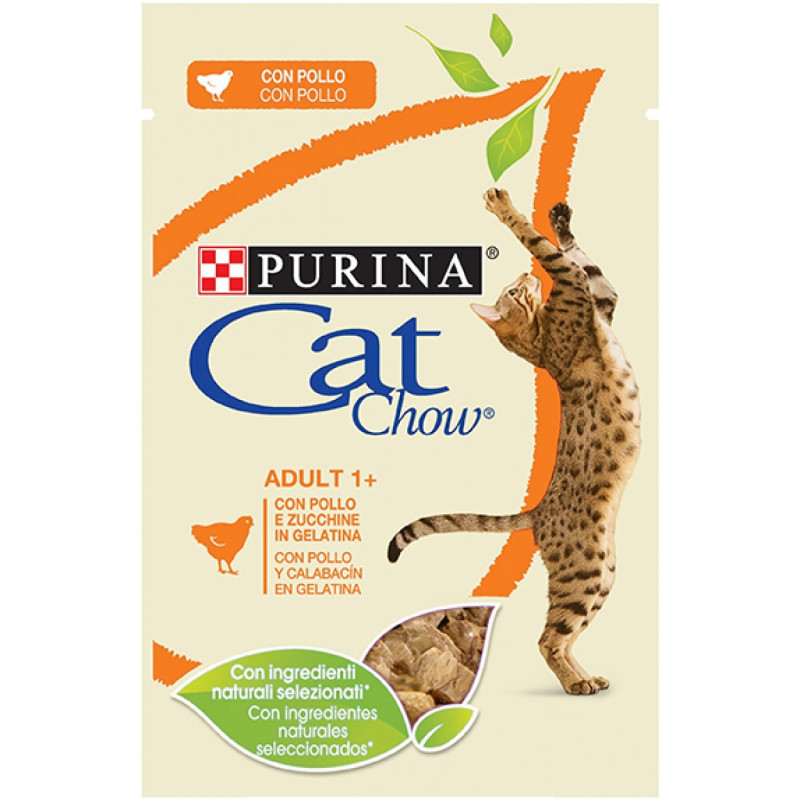 CAT CHOW ADULT buste POLLO  24 bustine 85 gr.