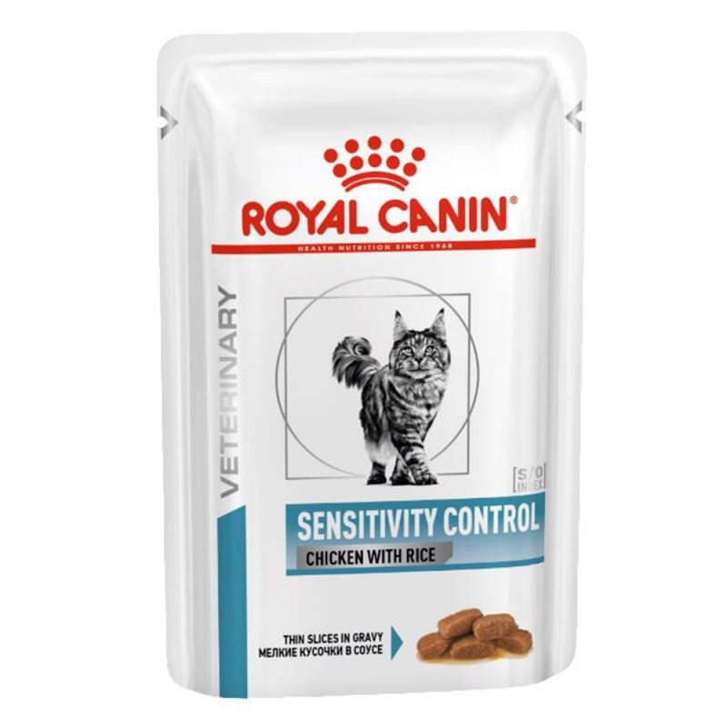 royal canin sensitivity control chicken rice 12 bags of 85 gr.
