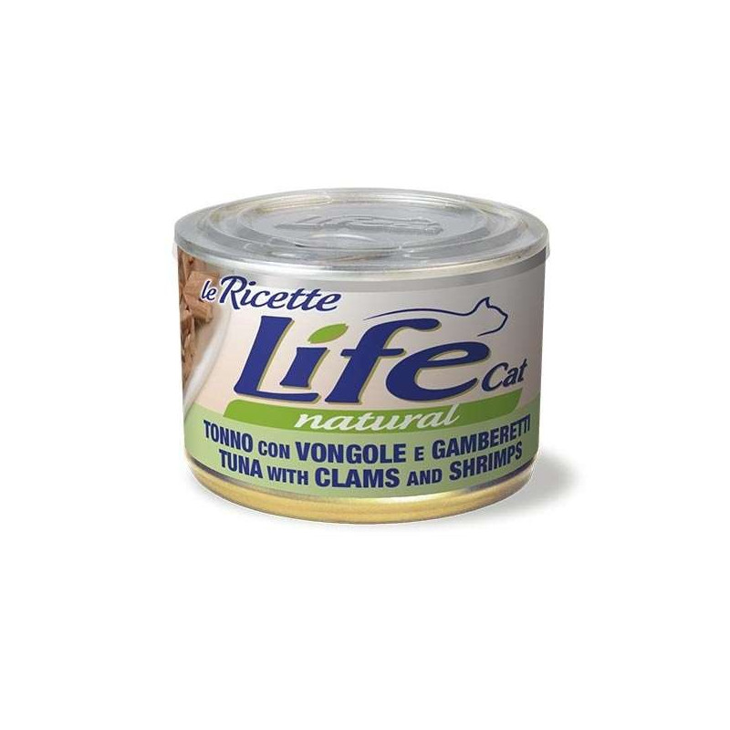 LIFE RICETTE Chat Thon VONGOLE crevettes 150 g