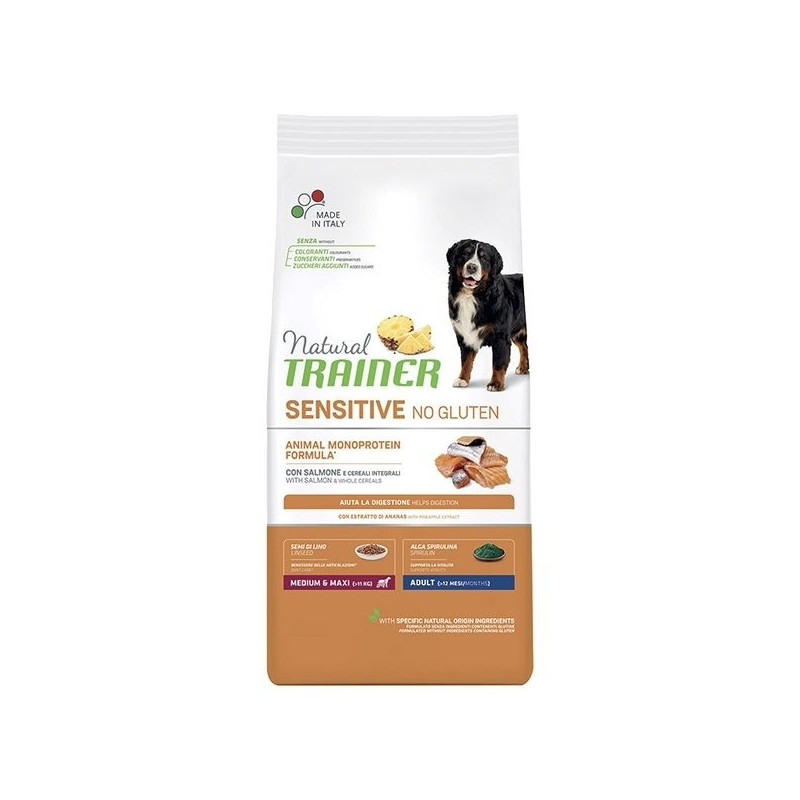 TRAINER Natural Sensitive Adult Medium et Maxi Saumon 3 kg
