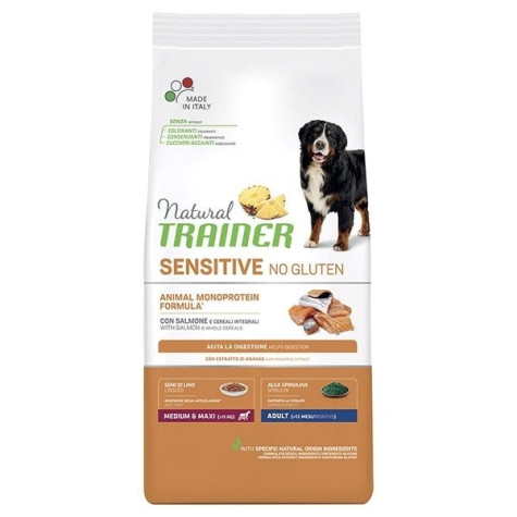 TRAINER Natural Sensitive Adult Medium & Maxi Salmone 3 Kg. -