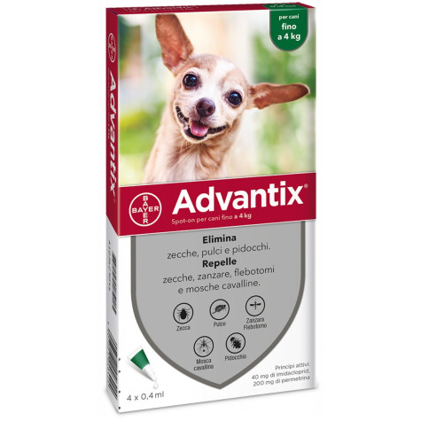 Advantix Spot-On per cani fino a 4 kg - 