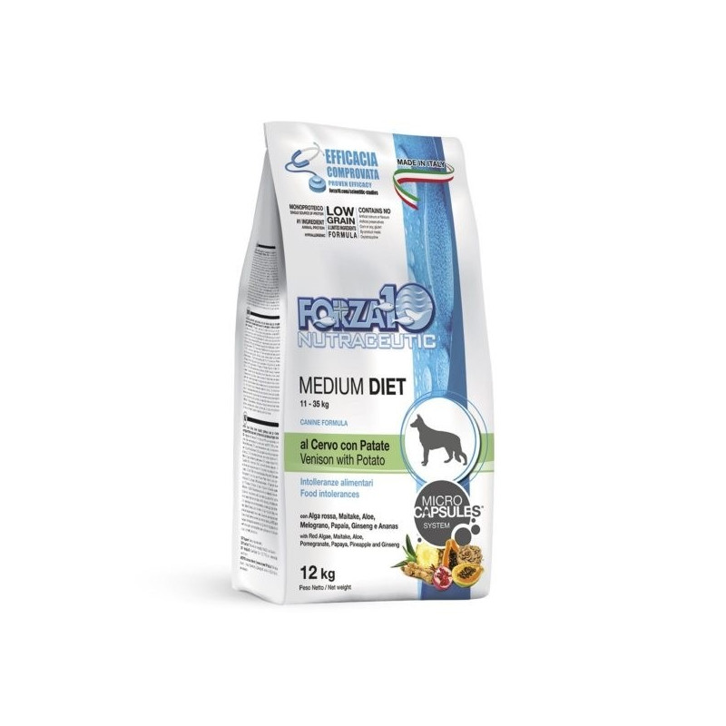 FORZA10 Medium Diet Cerf et Pommes de Terre 12 kg FORZA10 Medium Diet Cerf et Pommes de Terre 12 kg