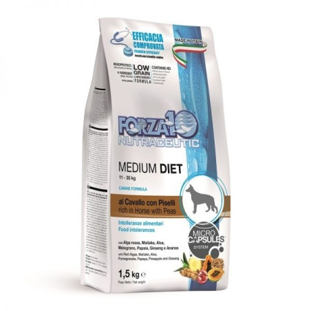 FORZA10 Medium Diet Cavallo e Piselli 1,5 kg. - 