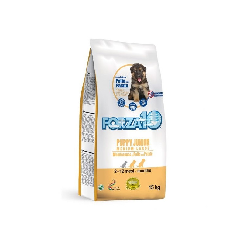 FORZA10 Cane Puppy Junior Medium/Large Pollo e Patate 12,5 kg