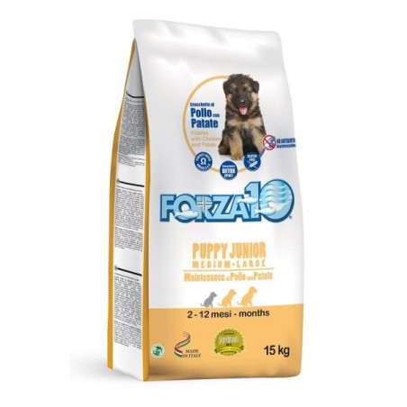 FORZA10 Cane Puppy Junior Medium/Large Pollo e Patate 12,5 kg - 