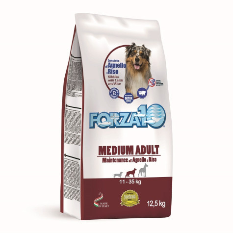 Forza10 Dog Adult Medium Maintenance Lammreis 12,5 kg