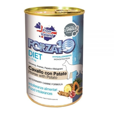 Forza10 Chien Patè Diet cheval aux Pommes de Terre 400 g