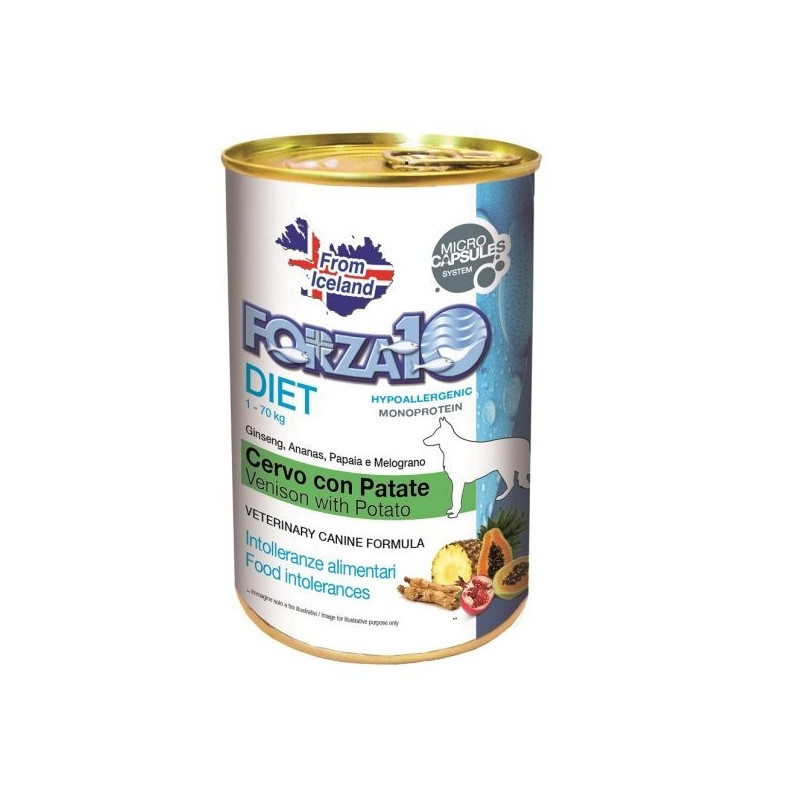Forza10 Chien Patè Diet Cerf et Pommes de Terre 400 g