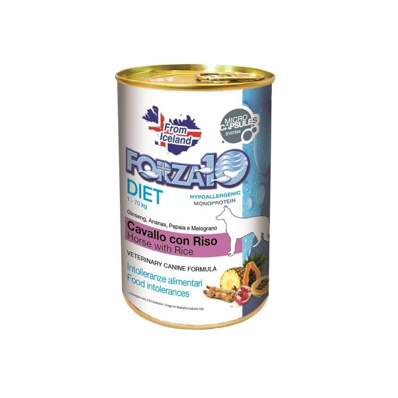 Forza10 Chien Patè Diet cheval et Riz 400 g