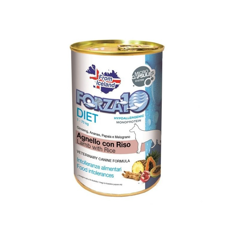 Forza10 Dog Patè Diet Lamb and Rice 400 g