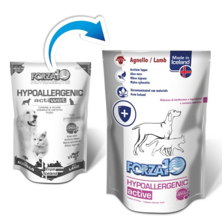 Forza10 Hypoallergenic Actiwet Agnello (12 bustine da 100 gr.) - 