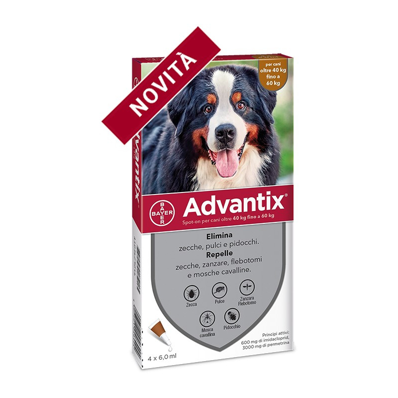 Advantix Spot-On pour Chien de 40/60 kg Advantix Spot-On pour Chien de 40/60 kg