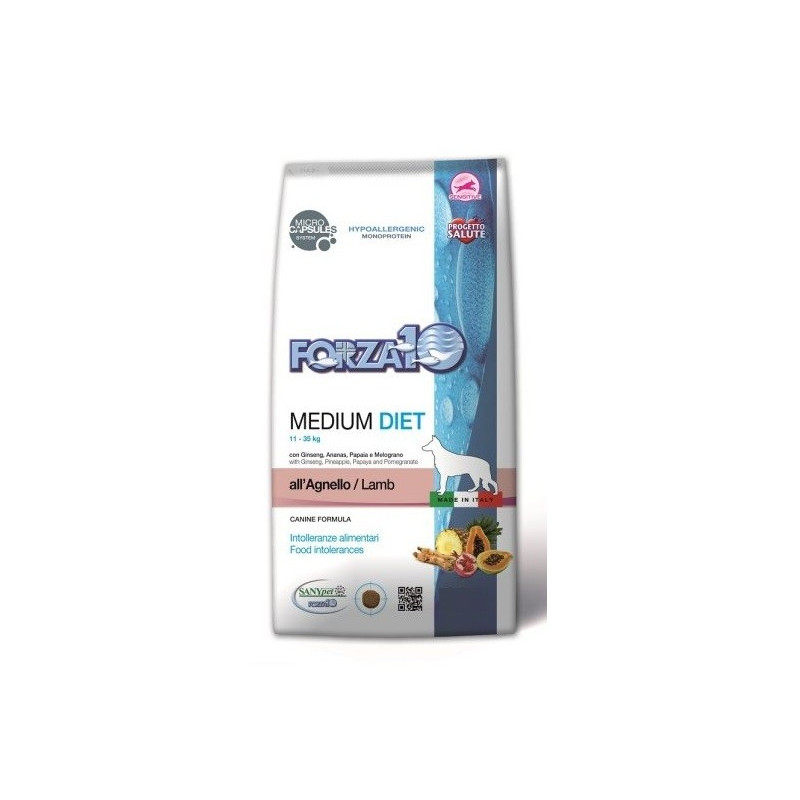 FORZA10 Medium Diet Agneau 12 kg