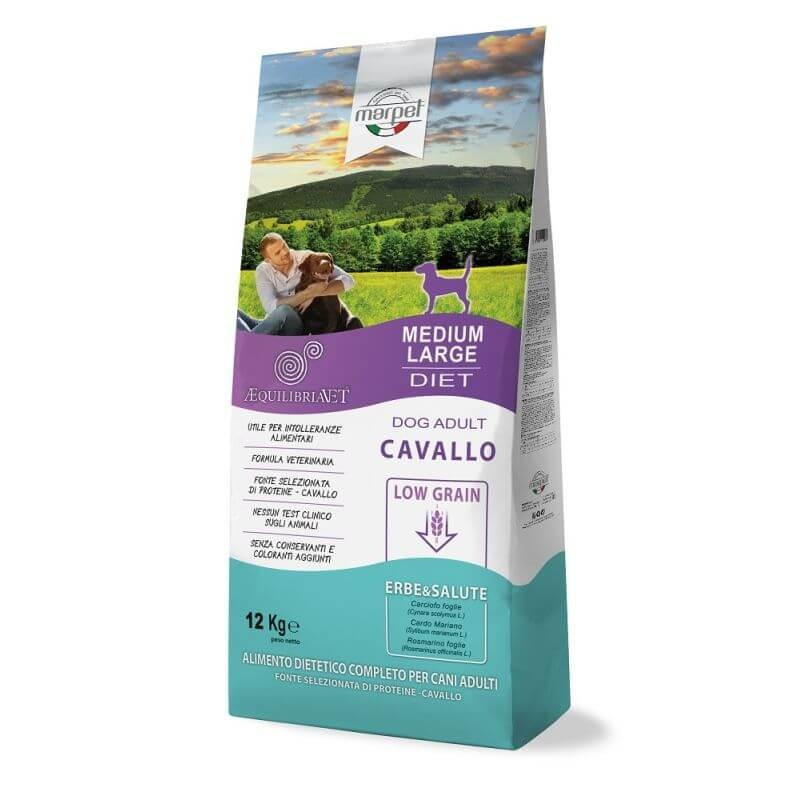 Marpet - Chien Equilibria Low Grain 100% cheval Medium Adult 12 kg Marpet - Chien Equilibria Low Grain 100% cheval Medium Adult 12 kg