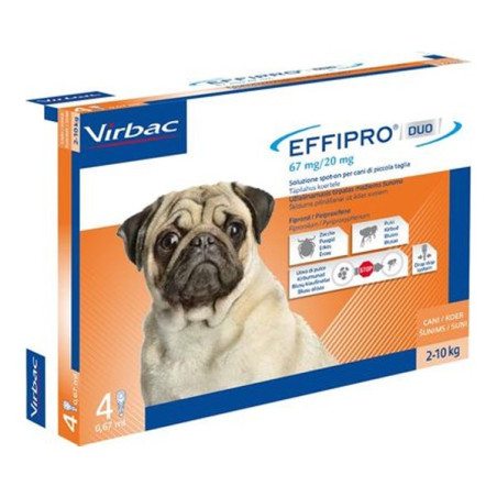 VIRBAC Effipro Duo Dog 2-10 kg (4 pipettes) - 