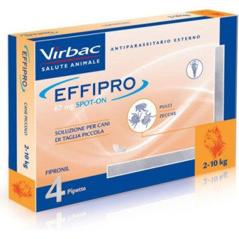 VIRBAC Effipro Spot On Cane 2-10 kg (4 pipette) - 