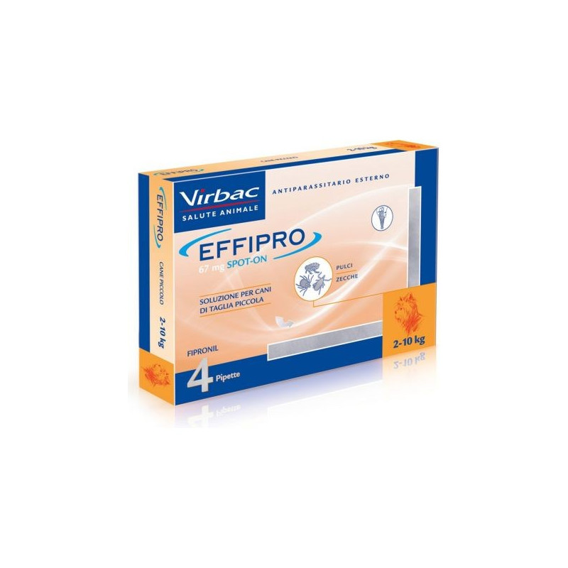 VIRBAC Effipro Spot On Cane 2-10 kg (4 pipettes)