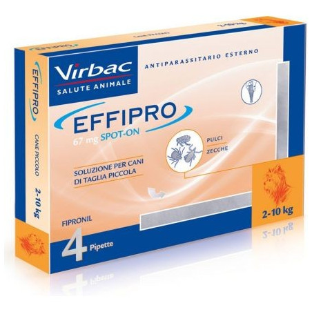 VIRBAC Effipro Spot On Cane 2-10 kg (4 pipette) - 